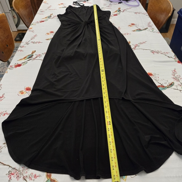 Boston Proper Twist Front Black Maxi Halter Dress - Picture 5 of 15